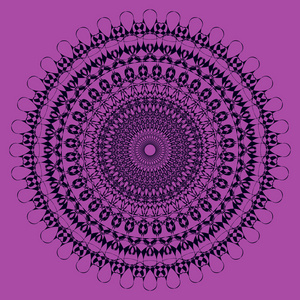 矢量装饰抽象圆形图案