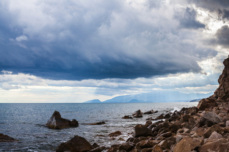 岩石在海水