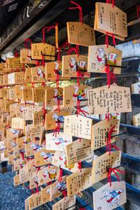 日本还愿 plaqueEma 挂在清水寺