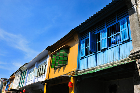老建筑在普吉岛，泰国