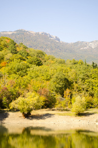 克里米亚半岛湖山