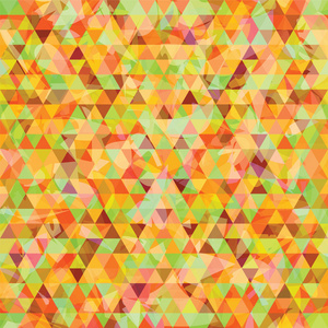 三角形镶嵌橙色背景