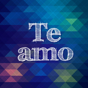 Te Amo 刻字