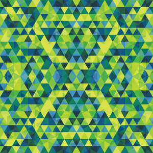 三角形的绿色马赛克背景