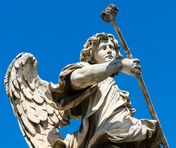 天使雕像上浦圣安杰罗在罗马