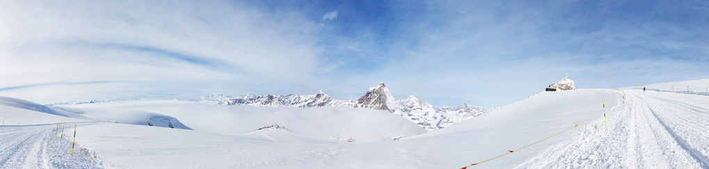 从宏峰全景 欧洲最高的滑雪坡