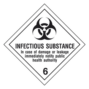 危险材料标志照片