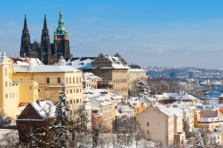 布拉格城堡和捷克共和国布拉格 教科文组织，小镇