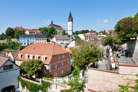 圣 Stephen 大教堂，城镇设防，Litomerice，波希米亚地区，捷克共和国欧洲