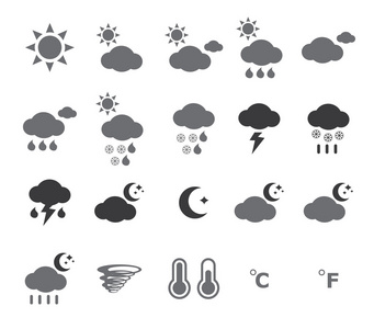 天气图标符号