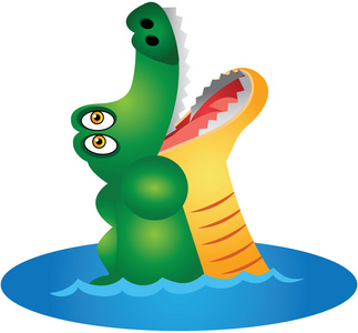 鳄鱼卡通矢量插画鳄鱼卡通矢量插画鳄鱼插画设计多彩非洲卡通动物海龟