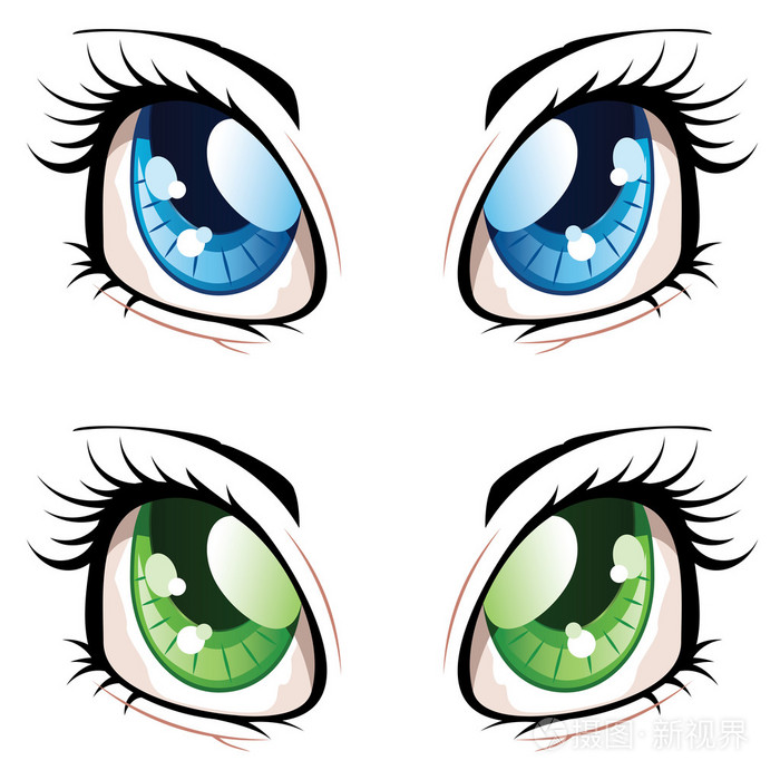 动漫风格的眼睛