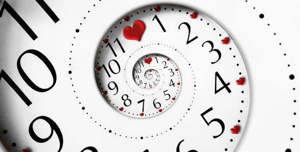 心灵形状的无限时间照片