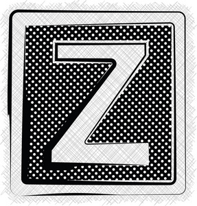 圆点字体字母 Z