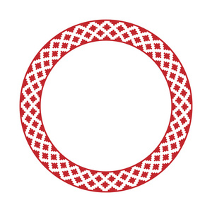 乌克兰的刺绣圆形图案图片