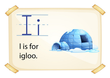 a 字母 i 的圆顶冰屋照片