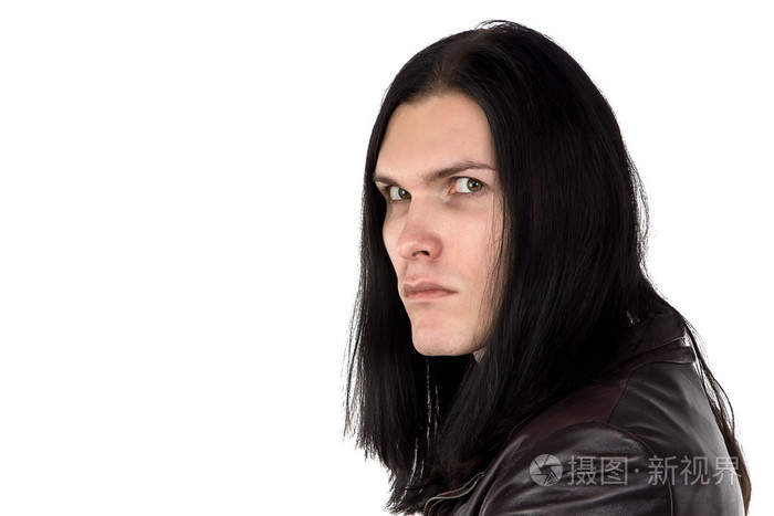 人脸严肃的形象