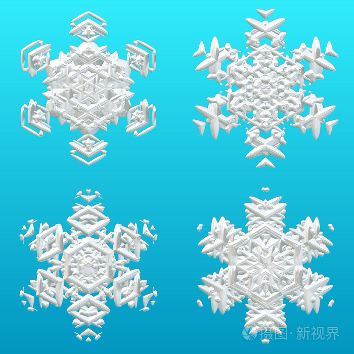 冬天的雪或圣诞礼品纸 snoflakes