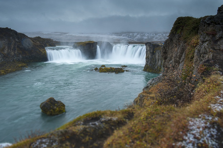 godafoss，北欧国家冰岛