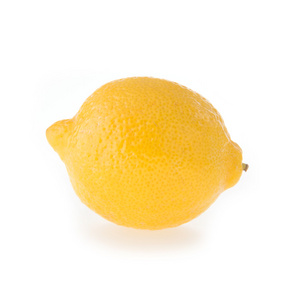 柠檬水果酸分离上的白色背景