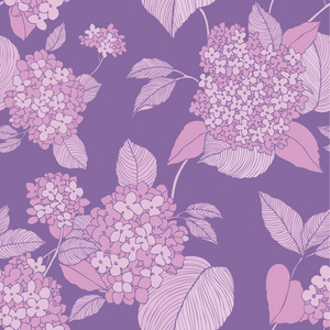紫丁香花图案