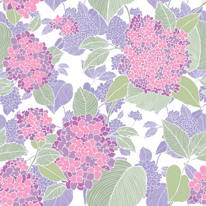 紫丁香花图案
