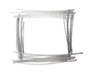 方形 grunge 石墨铅笔纹理孤立白色背景，照片