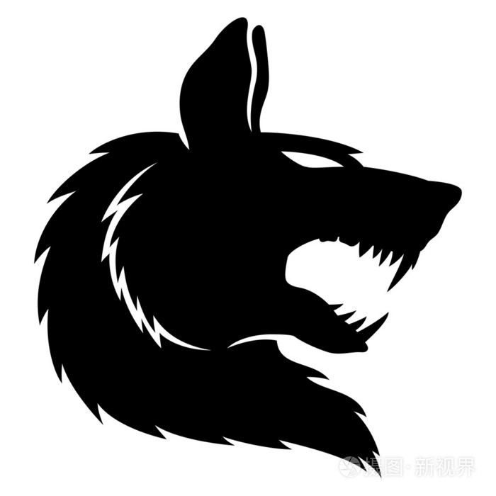 矢量符号狼