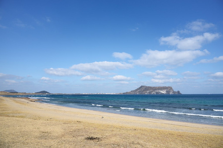 城山日出峰 火山锥 在济州是整体观