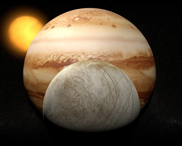 木星的卫星，空间太阳能系统