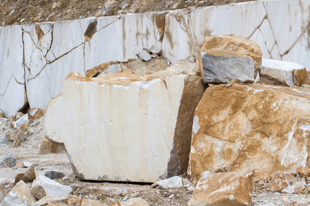 大理石采石场，白色大理石