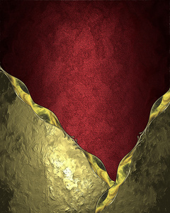 抽象红色黄金的质地与黄金的角落。设计模板