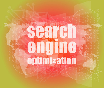 搜索引擎的优化seo 标志在浏览器窗口