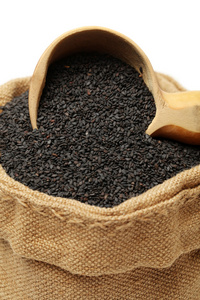 黑芝麻种子照片