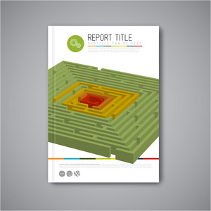 现代的小册子报告设计模板