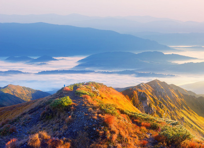 山风光全景图片