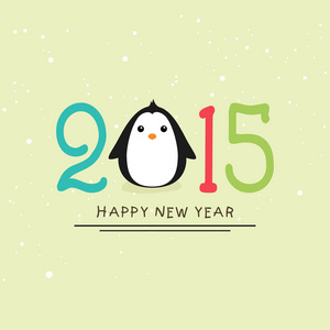 企鹅快乐新年庆祝活动