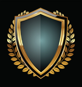 金色盾牌照片