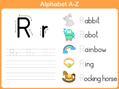 字母表跟踪工作表 写作 AZ