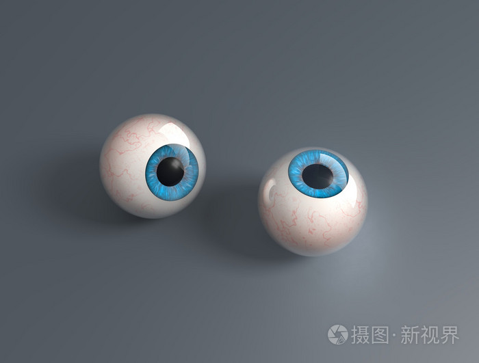 两个3d 渲染眼球