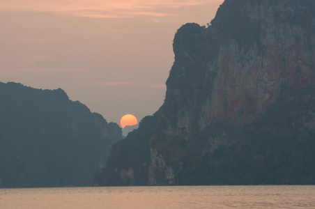 泰国美丽的日落