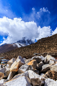 在喜马拉雅山风光