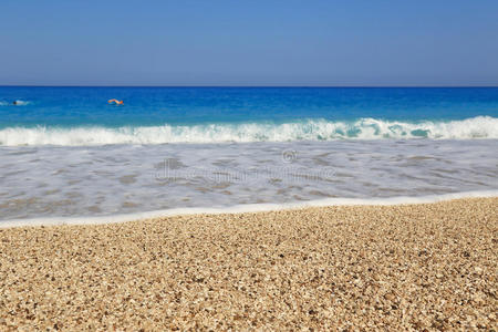 凯瑟琳 海滨 沿海 巡航 自然 海滩 卡片 海洋 希腊 海景