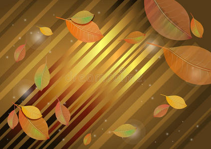 秋叶抽象背景
