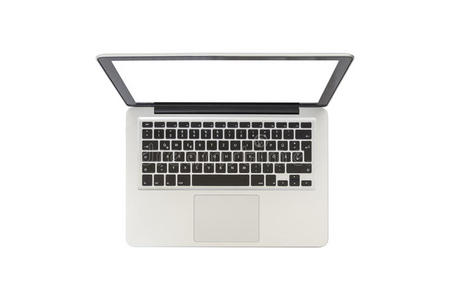 现代白色笔记本电脑