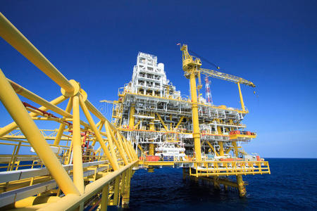 海洋工业油气平台石油工业生产过程油气工业建设工厂
