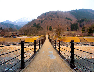 日本富山市白川村桥