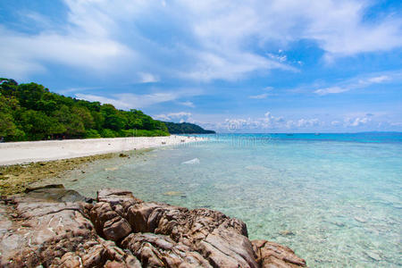 塔猜岛安达曼海田园诗般的海滩