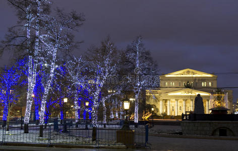 莫斯科，圣诞节的大剧院