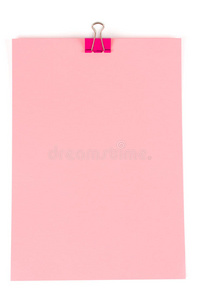 一叠粉红色的纸